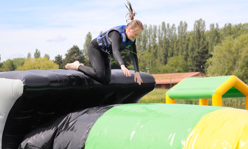 Image 3: Aqua Park Entrance with Wetsuit