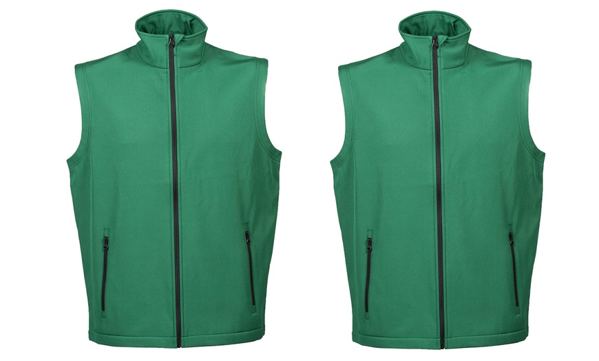 Image 3: 1 o 2 Gilet in softh shell a 2 strati  idrorepellente 280gr