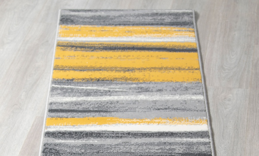 Image 12: Texas Modern Abstract Runner Rug With Free Delivery