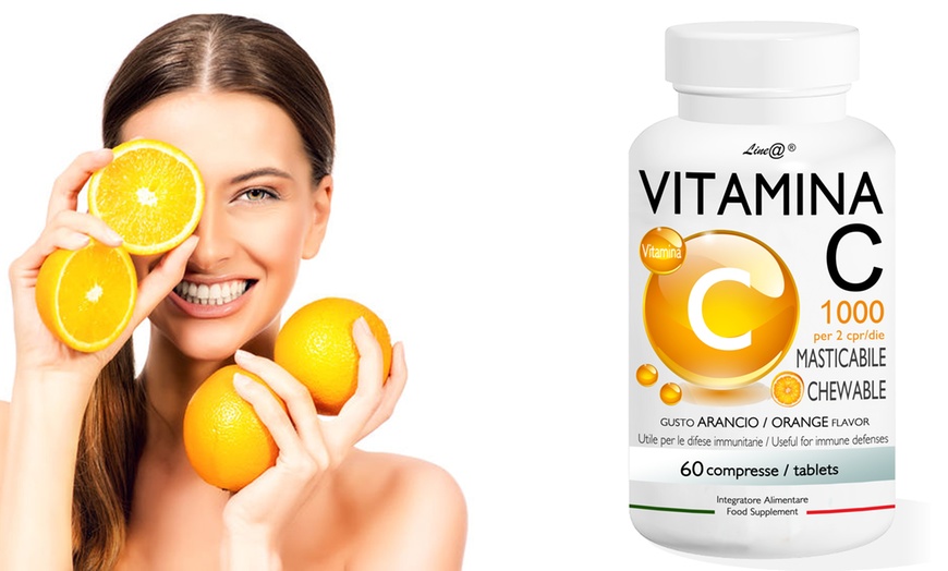 Image 1: Tabletas masticables de vitamina C Line@diet