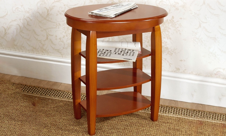 Image 3: Swivel Top Side Table