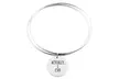 Pink Box Stainless Steel Double Layer Inspirational Bangle - Second Medium