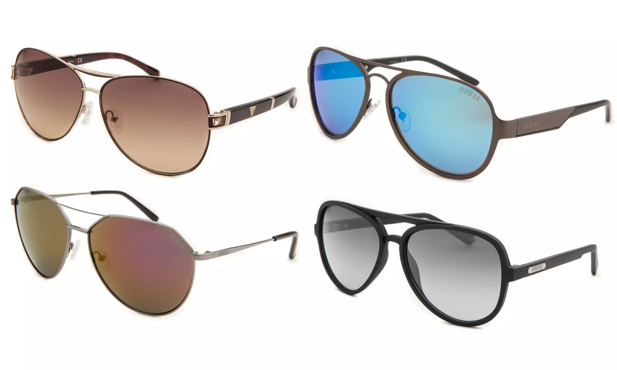 Guess Men's and Women's Aviator Sunglasses - Primary Image
