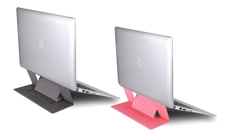 Image 1: Laptop and Tablet Holder Stand