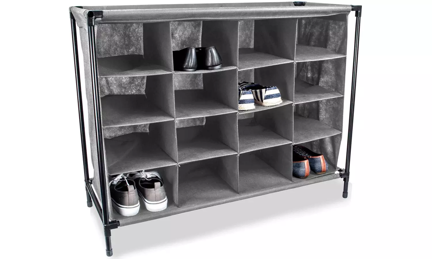 Sunbeam 16-Compartment Cubby Shoe Rack - Primary Image