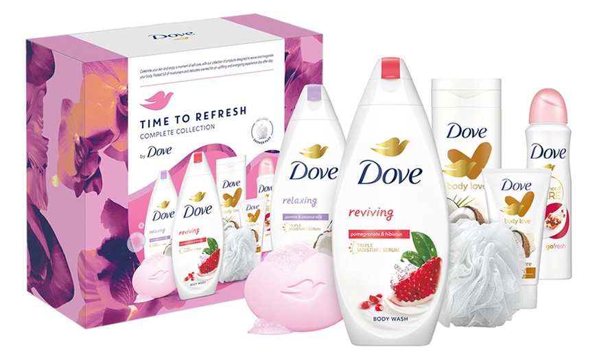 Image 1: Dove Time to Refresh Complete Collection Six Piece Gift Set