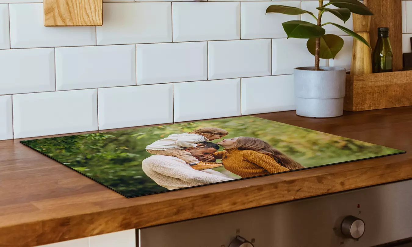 Maak je kookplaat uniek met een inductiebeschermer met jouw eigen foto