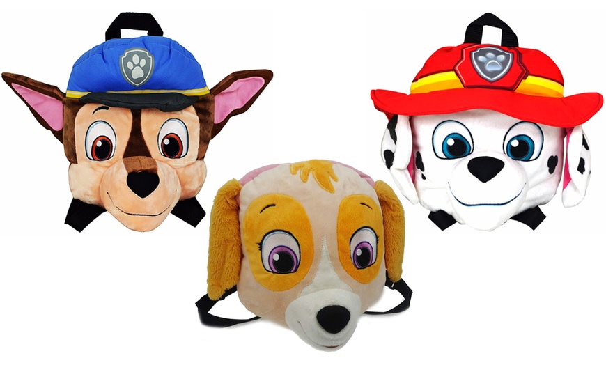 Image 1: Paw Patrol Kids' Plush Backpack