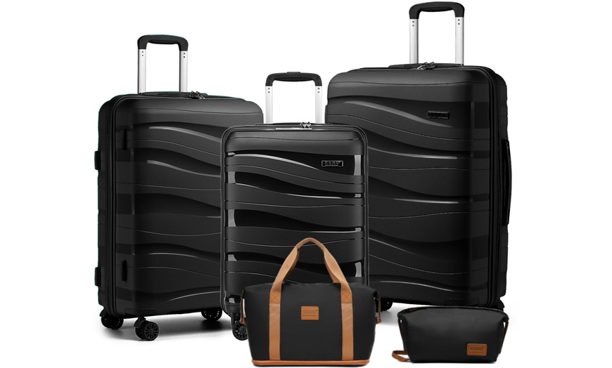 Image 2: Lot de 5 pièces Kono : valises, sac week-end et trousse de toilette