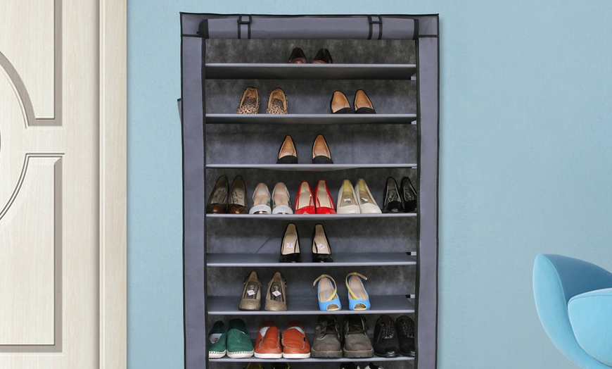 Image 3: Schuhschrank mit 10 Ebenen