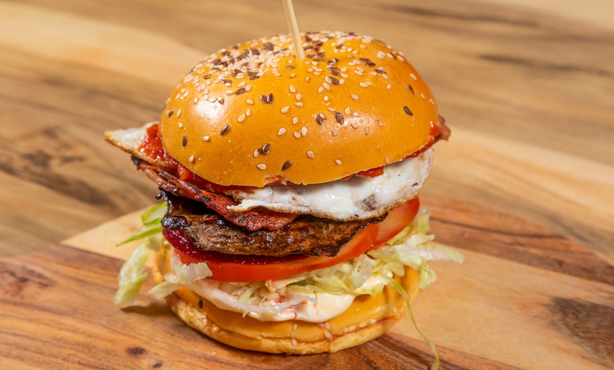 Image 6: Burger, Beer Battered Chips and Drink