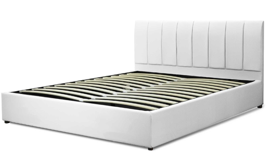 Image 5: Lit coffre Sampur "Barcelone" similicuir, matelas ''Cosmos'' en option