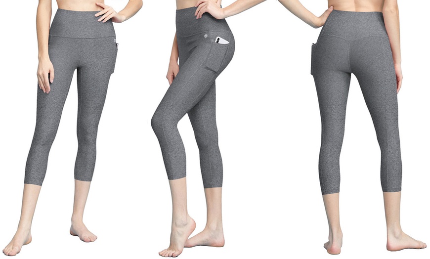 Image 21: Love and Lock Women's High-Rise Capri Leggings. Plus Sizes Available.