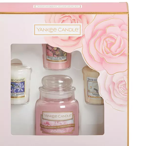 Lot De 6 Bougies Votives Yankee Candle + 1 Support - Neuf Sous Blister, Parfums Variés