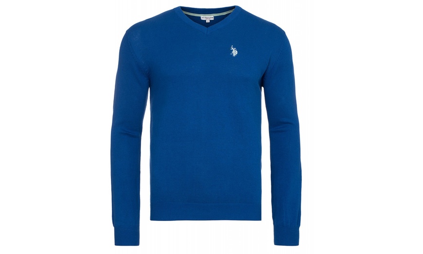 Image 7:  U.S. POLO ASSN. Strickpullover mit V-Ausschnitt