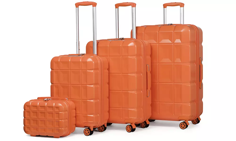 1 of 4 oranje koffers