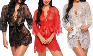 Sexy Women's Lingerie Lace Floral Nightwear