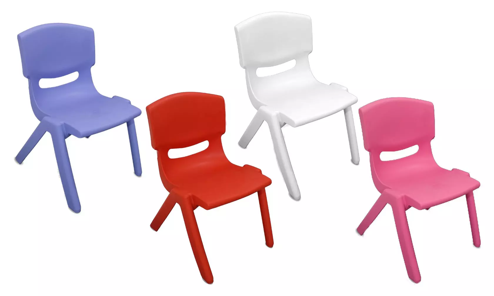 1, 2 o 4 sedie colorata per bambini in plastica resistente disponibili in 4 colori - Primary Image