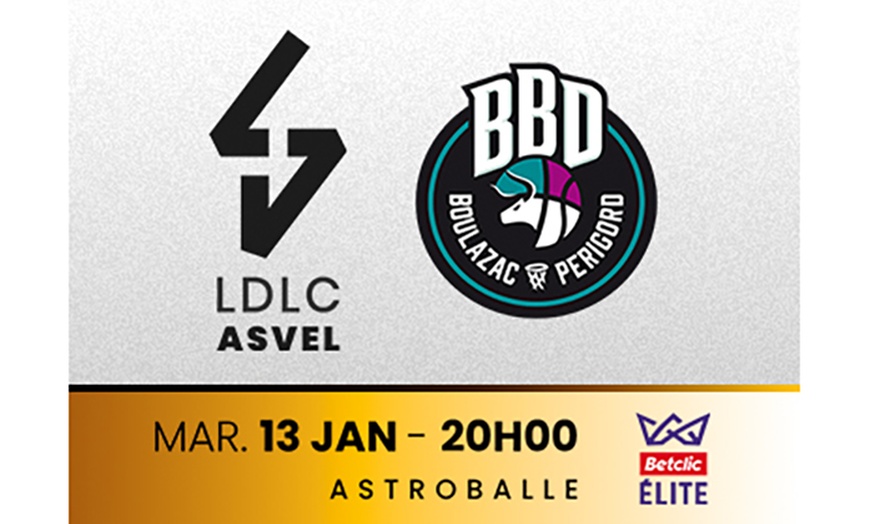Image 2: LDLC Asvel vs. Boulazac : le 13 janvier à L'Astroballe