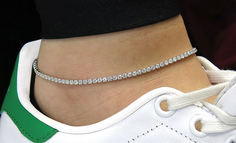 Anklet with Swarovski Crystals
