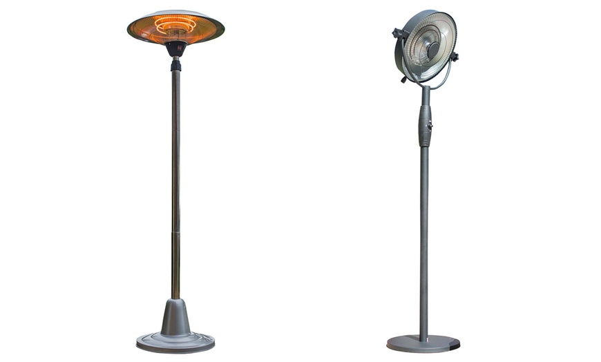 Image 1: Standing Halogen Heater