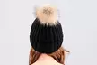 Bonnet chaud avec pompon femme Marie - Second Medium
