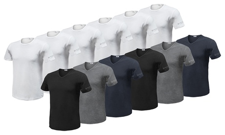 6 T-shirt Sergio Tacchini, disponibili in 2 modelli e vari colori e taglie