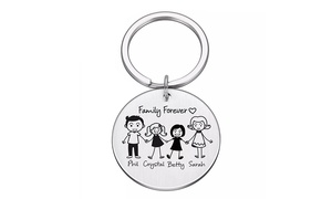 Personalised Name Family Keychain