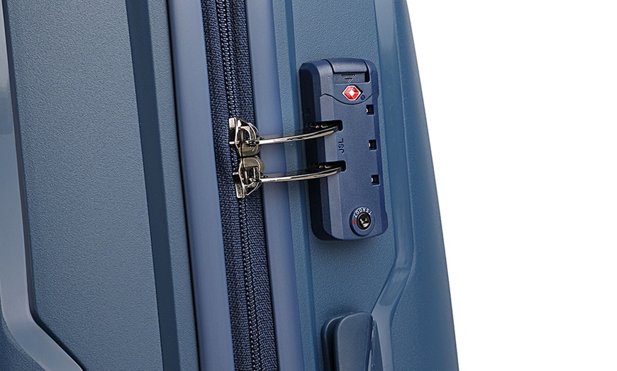 Image 20: Premium - Grade PP Hard - Shell Luggage