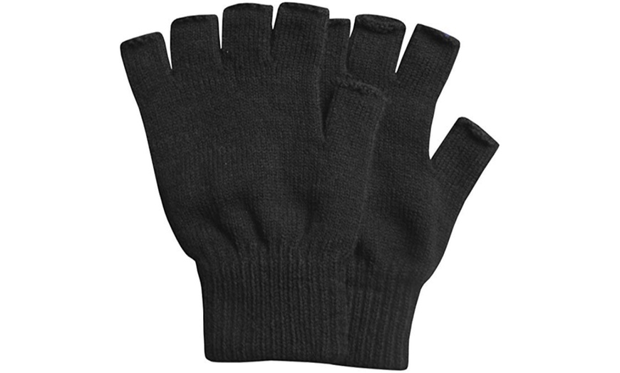 Image 2: Fingerless Gloves with Grip