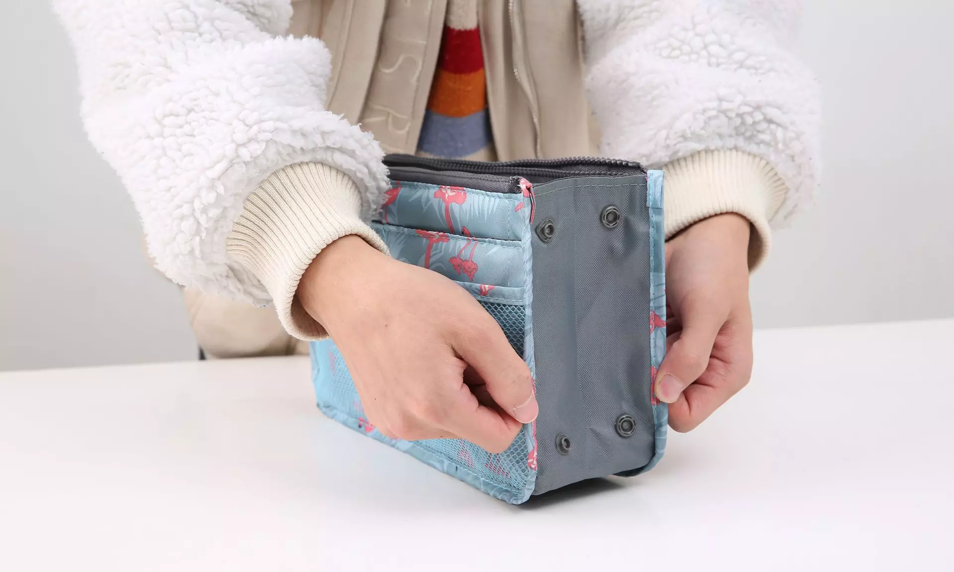 Handtas-organizer met flamingo print