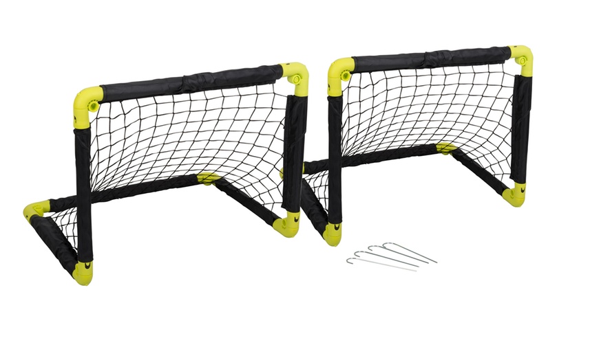 Image 2: Foldable Football Goals with Net 