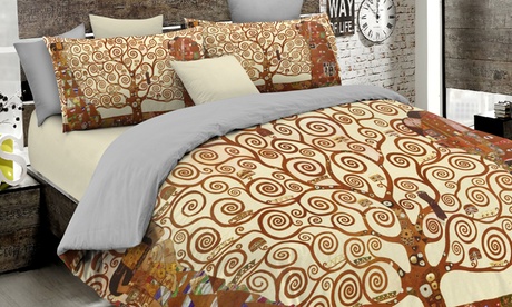 Parure copripiumino matrimoniale Sogni d'autore Italian bed linen Made in Italy disponibile in varie fantasie