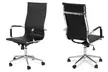 Belleze Aria Ribbed Leather Office Chair - Second Medium