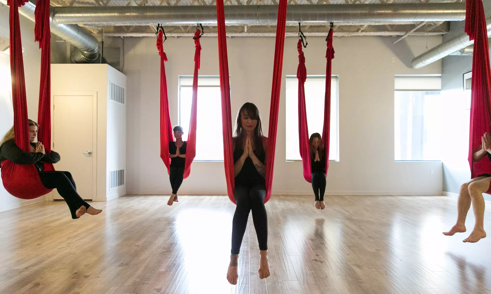 Five or Ten Drop-In Aerial Yoga Classes at Yoga Shelter (Up to 64% Off) - Primary Image