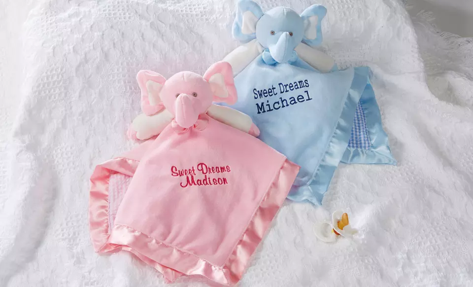 Personalized Boy's, Girl's, or Elephant Baby Blanket from Personalization Mall (Up to 49% Off) - Primary Image