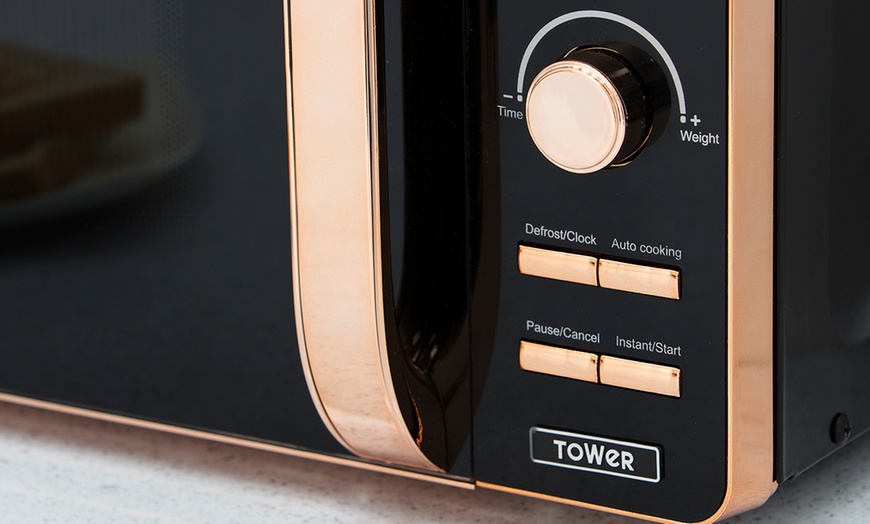 Image 7: Tower 20L Rose Gold Digital Microwave