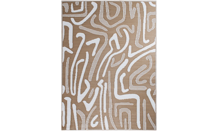 Image 8: Tapis d'extérieur réversible à motif géométrique