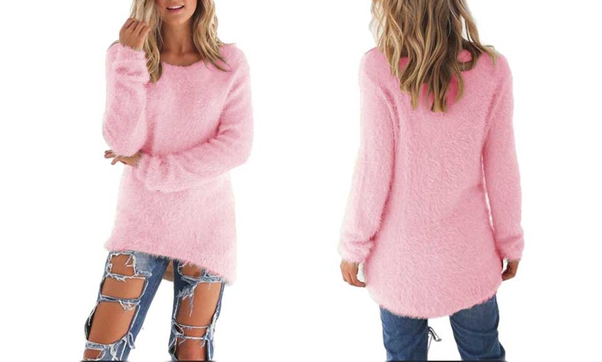 Image 3: Women’s Fluffy Jumper 