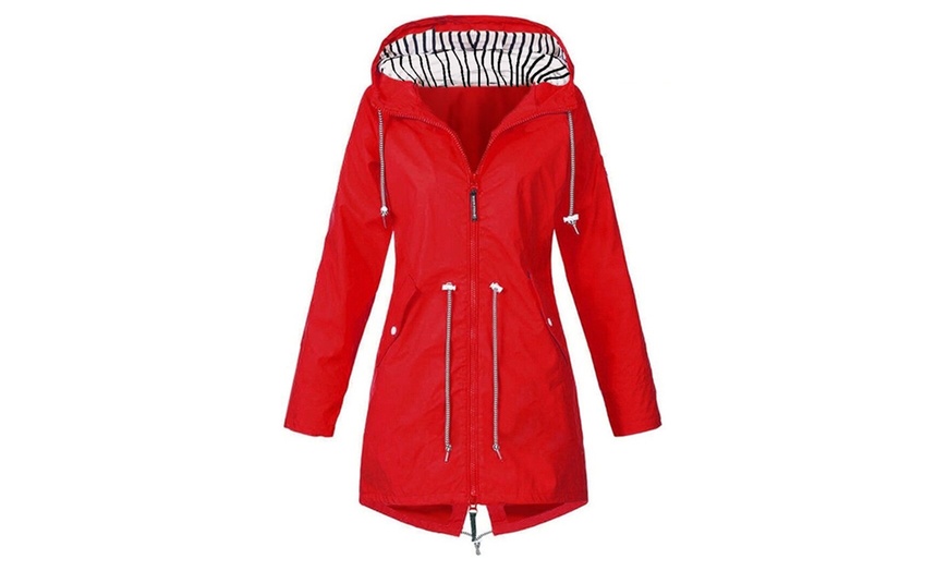 Image 6: Long Lightweight Raincoat