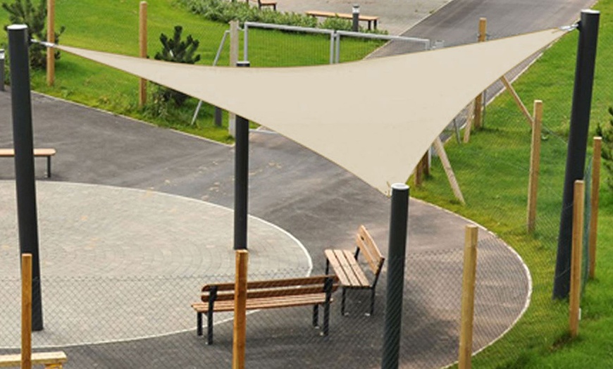 Image 2: Triangle Sail Shade