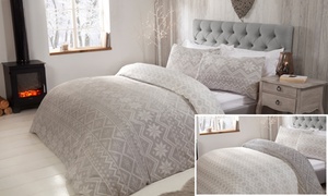 Fairisle Fleece Duvet Set