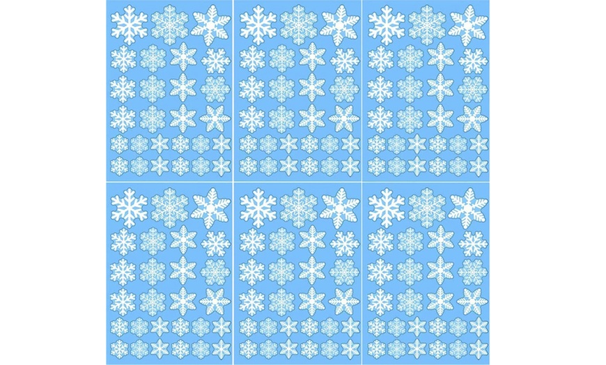 Image 14: Up to 162 Snowflake Window Stickers