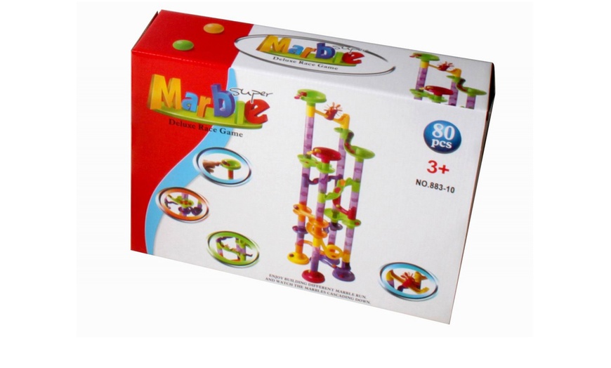 Image 3: 80-Piece Super Marble Run