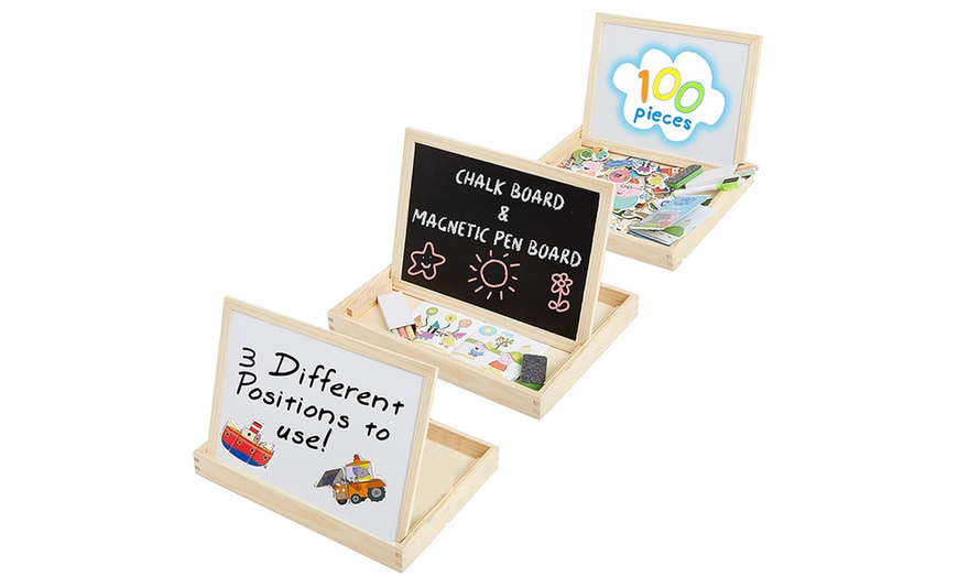 Image 3: Peppa Pig Wooden Magnetic Board Puzzle