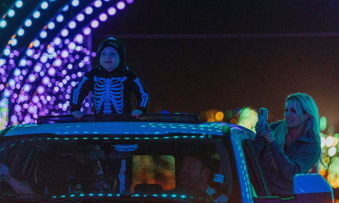 Drive Through a Spooky Light Show: Halloween Fun in South Jordan