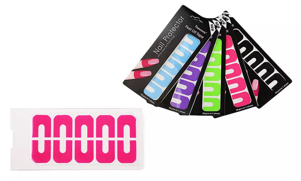 1x oder 2x 10er-Pack Nagellack-Übermalschutz in der Farbe nach Zufallsprinzip - Second Medium