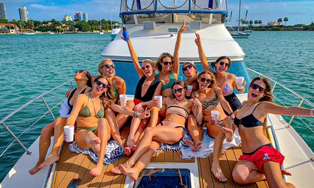 Private Boat Half- Day + FREE Jet Ski for up to 8 or 13 People - Mr Sea Miami Boat Rentals