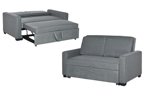  HomCom Modern Two-Seater Sofa Bed 