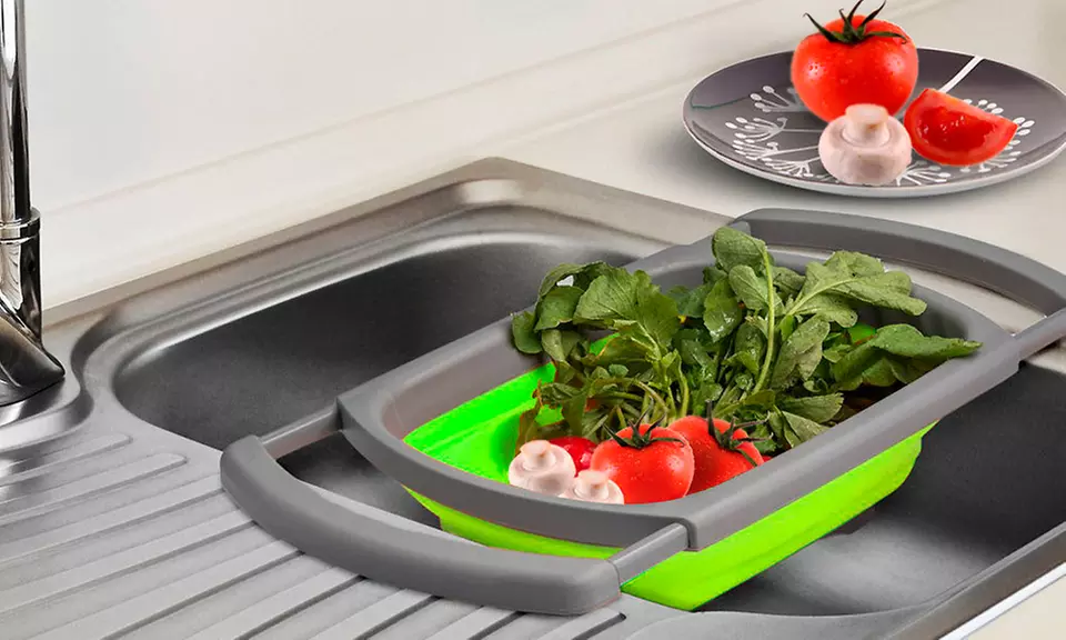 Collapsible Over-the-Sink Colander - Primary Image